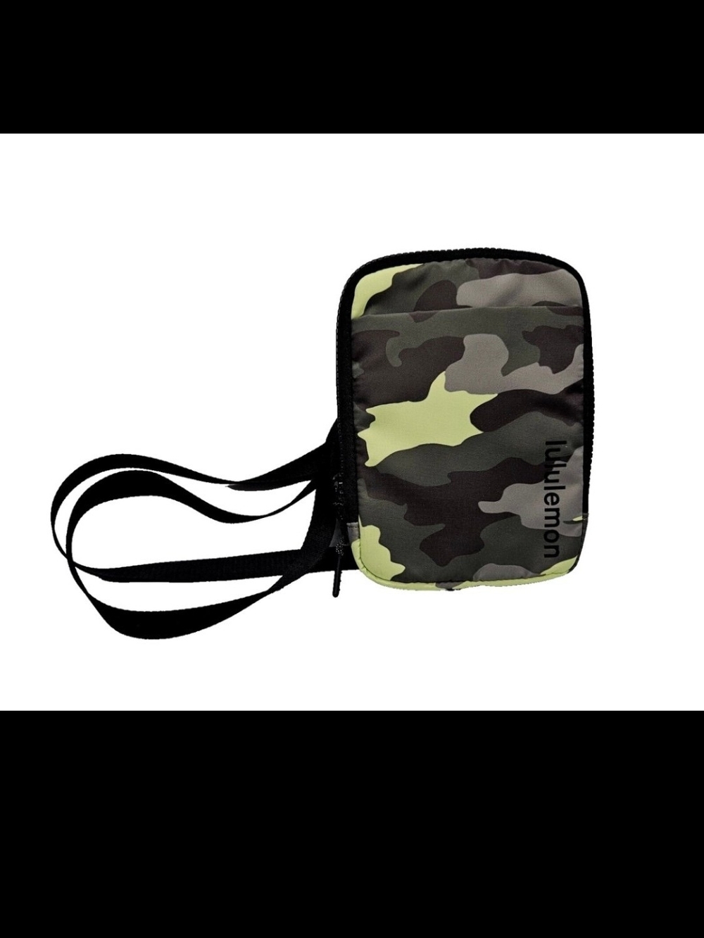 lululemon athletica mini bag in black with pink camo interior - Picture 2 of 7